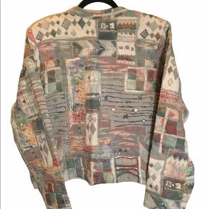 Orvis Multi Colored Pale Pastel Jacket